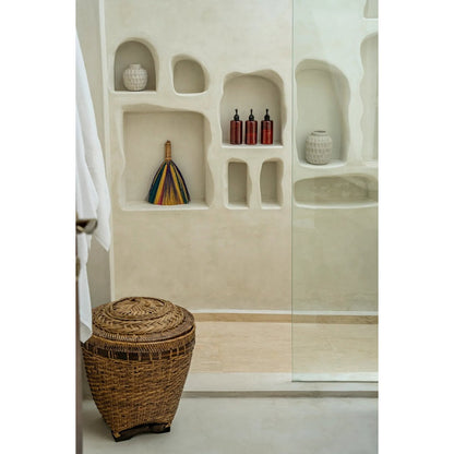 Aufbewahrungskorb aus Rattan natur-braun, 35 × 35 × 40 cm | VIA X SELECTION