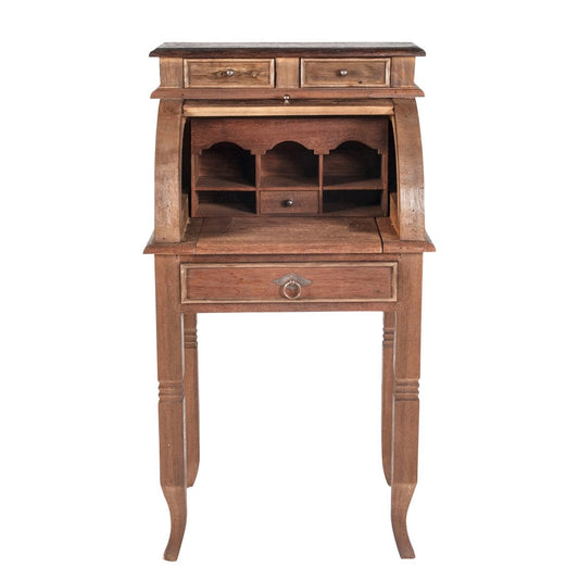 Sekretär aus recyceltem Teak mit Auszug 55 cm | VIA X SELECTION