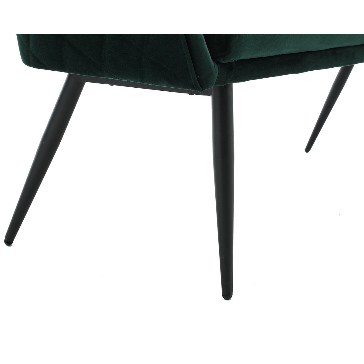 Sitzbank aus Samt dunkelgrün 160 cm mit Rautensteppung | VIA X SELECTION