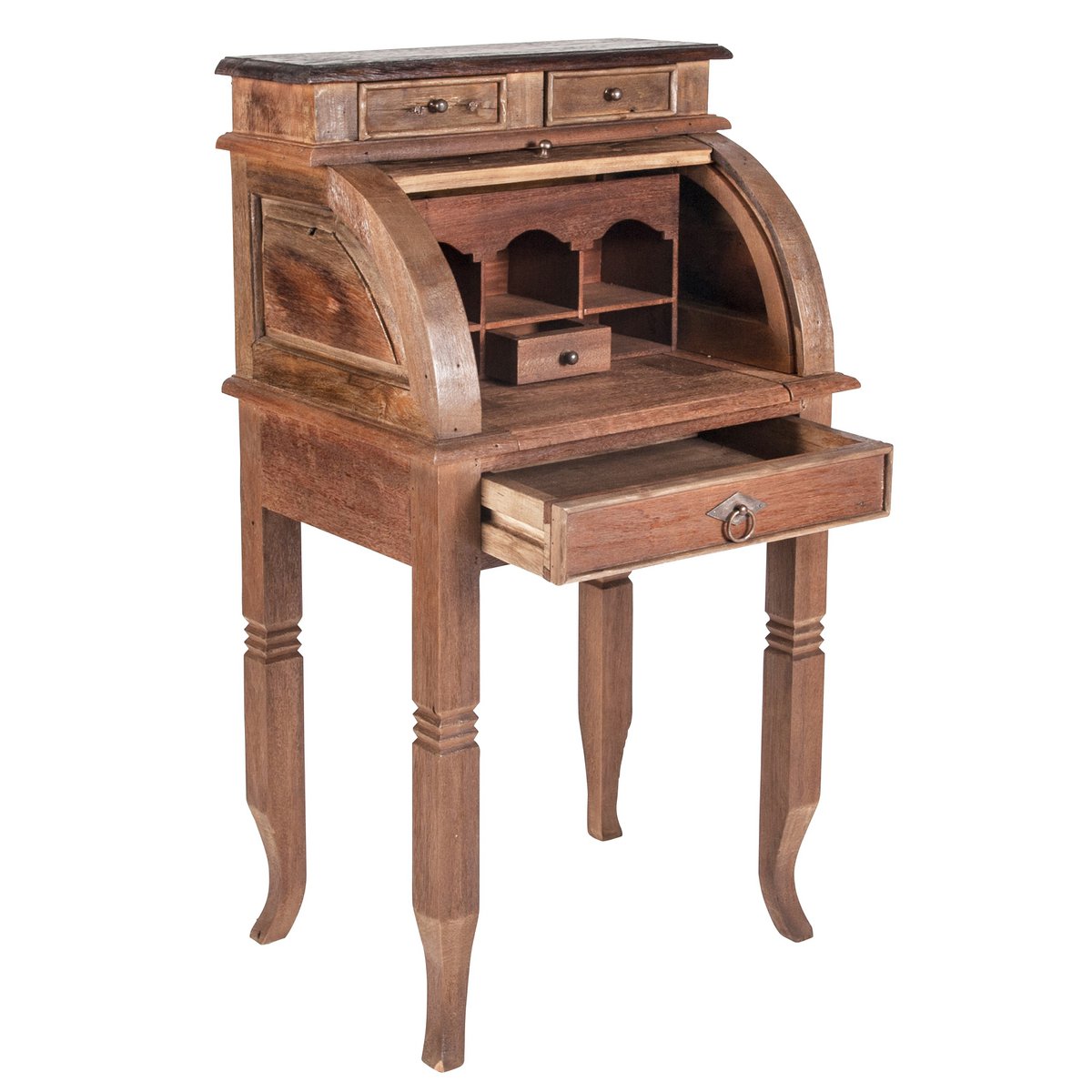 Sekretär aus recyceltem Teak mit Auszug 55 cm | VIA X SELECTION