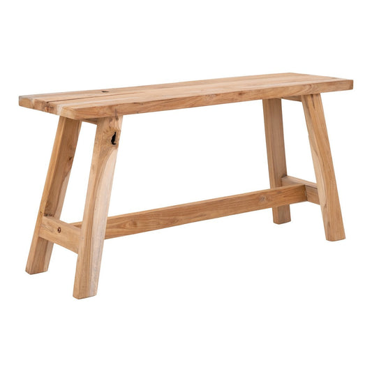 Sitzbank aus recyceltem Teakholz natur 90 cm | VIA X SELECTION