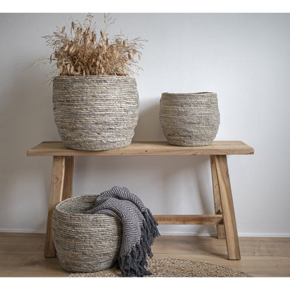 Sitzbank aus recyceltem Teakholz natur 90 cm | VIA X SELECTION