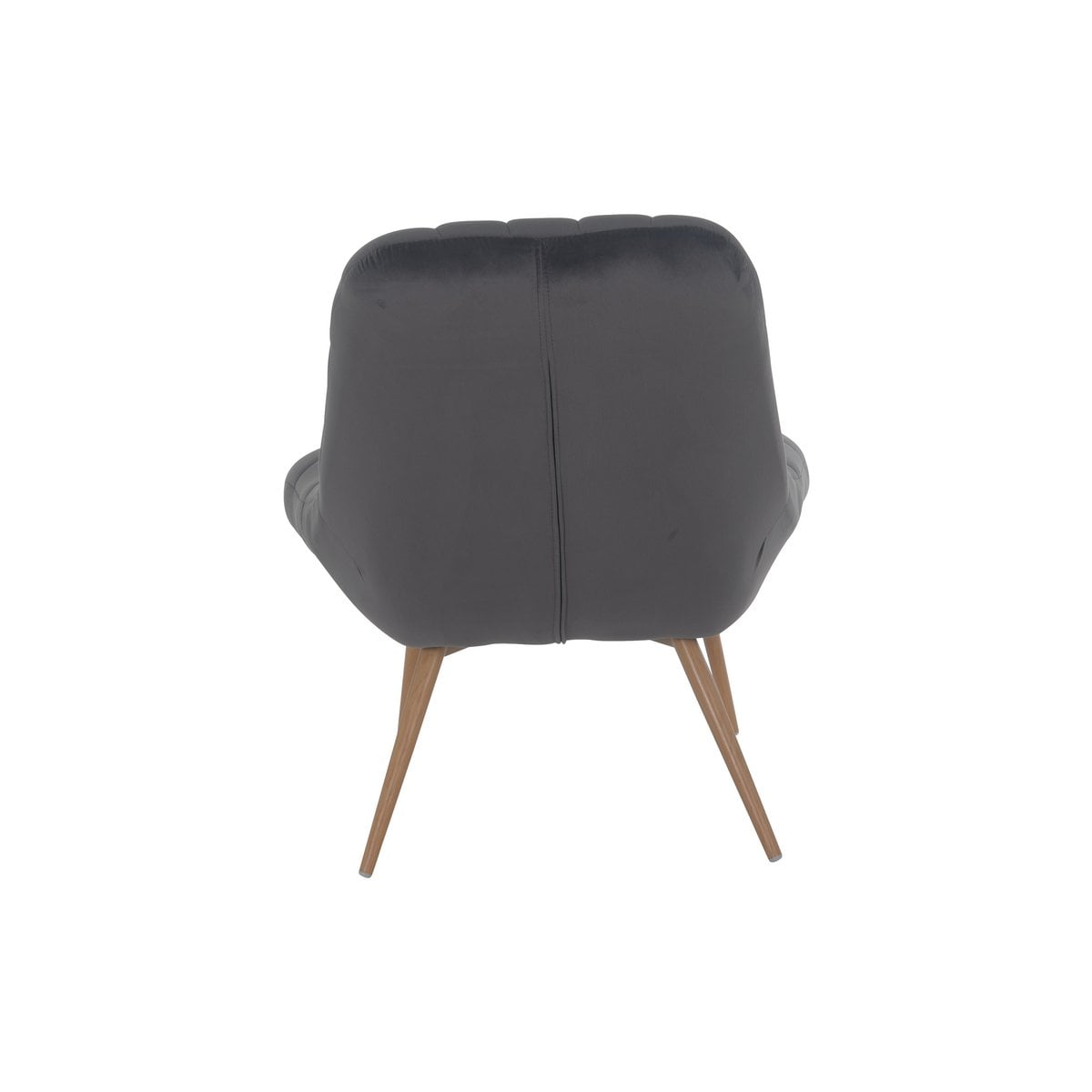 Loungesessel aus Samt grau mit XXL-Sitzfläche | VIA X SELECTION