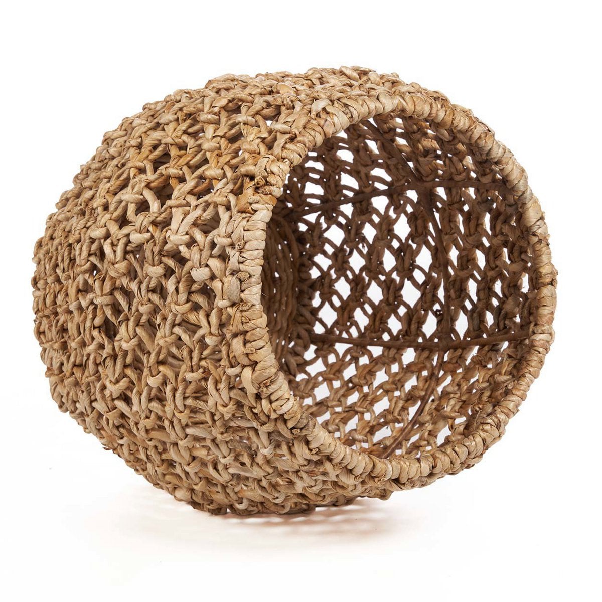 Geflochtener Hocker aus Bananenblatt in Natur | VIA X SELECTION
