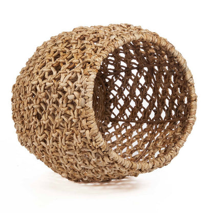 Geflochtener Hocker aus Bananenblatt in Natur | VIA X SELECTION