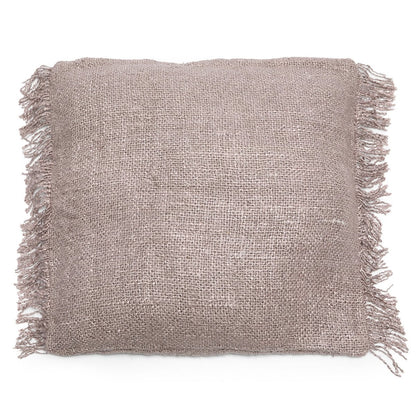 Großer Kissenbezug aus Baumwolle in Perlgrau, 60 × 60 cm | VIA X SELECTION