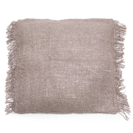 Großer Kissenbezug aus Baumwolle in Perlgrau, 60 × 60 cm | VIA X SELECTION