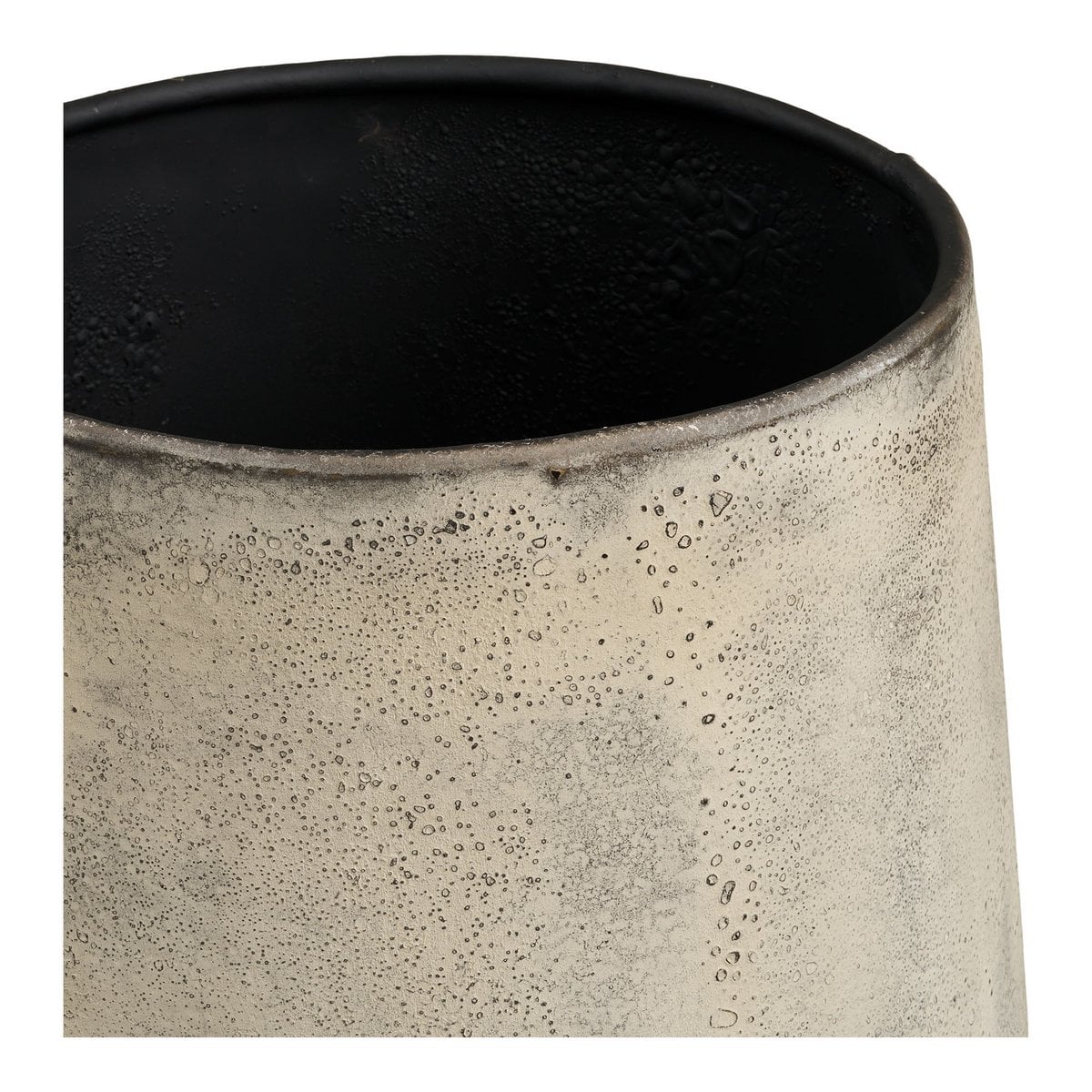 Blumentopf-Set aus Metall, Antik-Beige, 2-teilig | VIA X SELECTION
