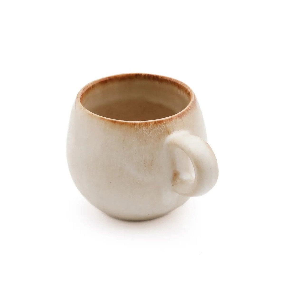 Espressotasse aus beigem Steinzeug 6 cm | VIA X SELECTION
