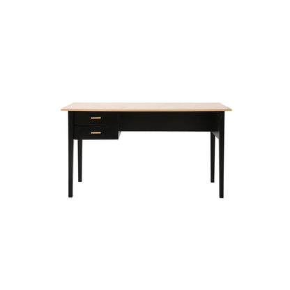 Schreibtisch mit heller Platte und zwei Schubladen 140 cm | VIA X SELECTION
