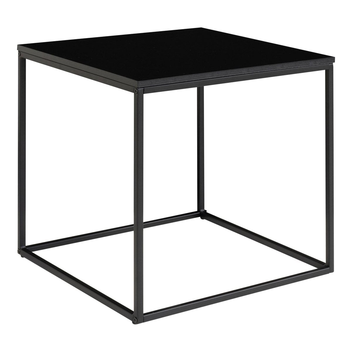 Beistelltisch in Schwarz, 45 × 45 × 45 cm | VIA X SELECTION