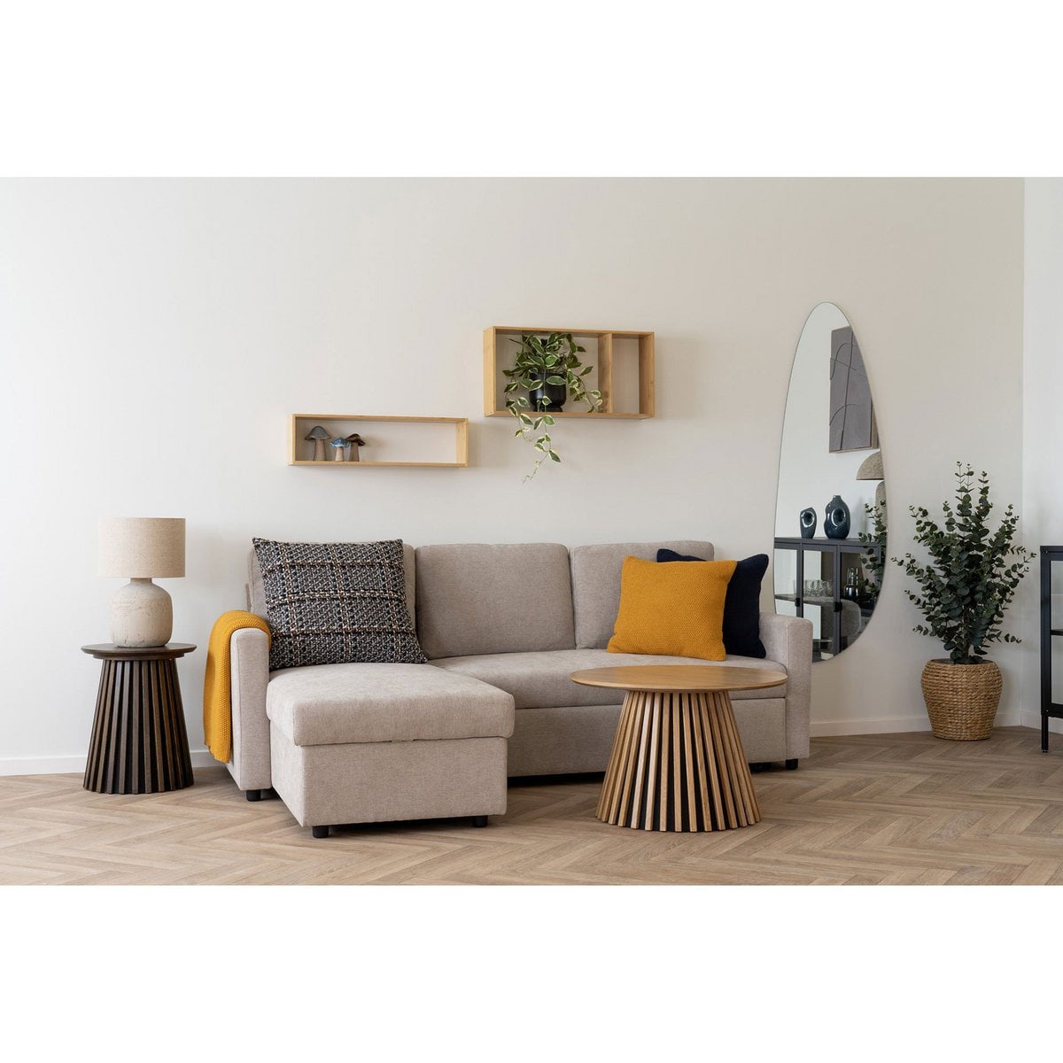 Kissen aus Baumwolle gelb, 45 × 45 cm | VIA X SELECTION