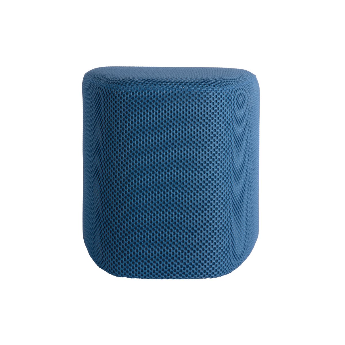 Dreieckiger Pouf mit Mesh in Blau | VIA X SELECTION
