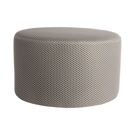 Runder Pouf mit Netzstruktur in Grau | VIA X SELECTION
