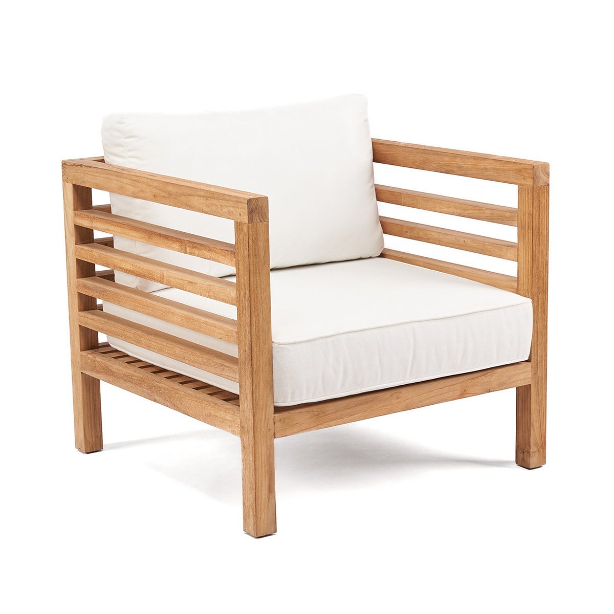Modulares Outdoor-Sofamodul aus Teakholz | VIA X SELECTION