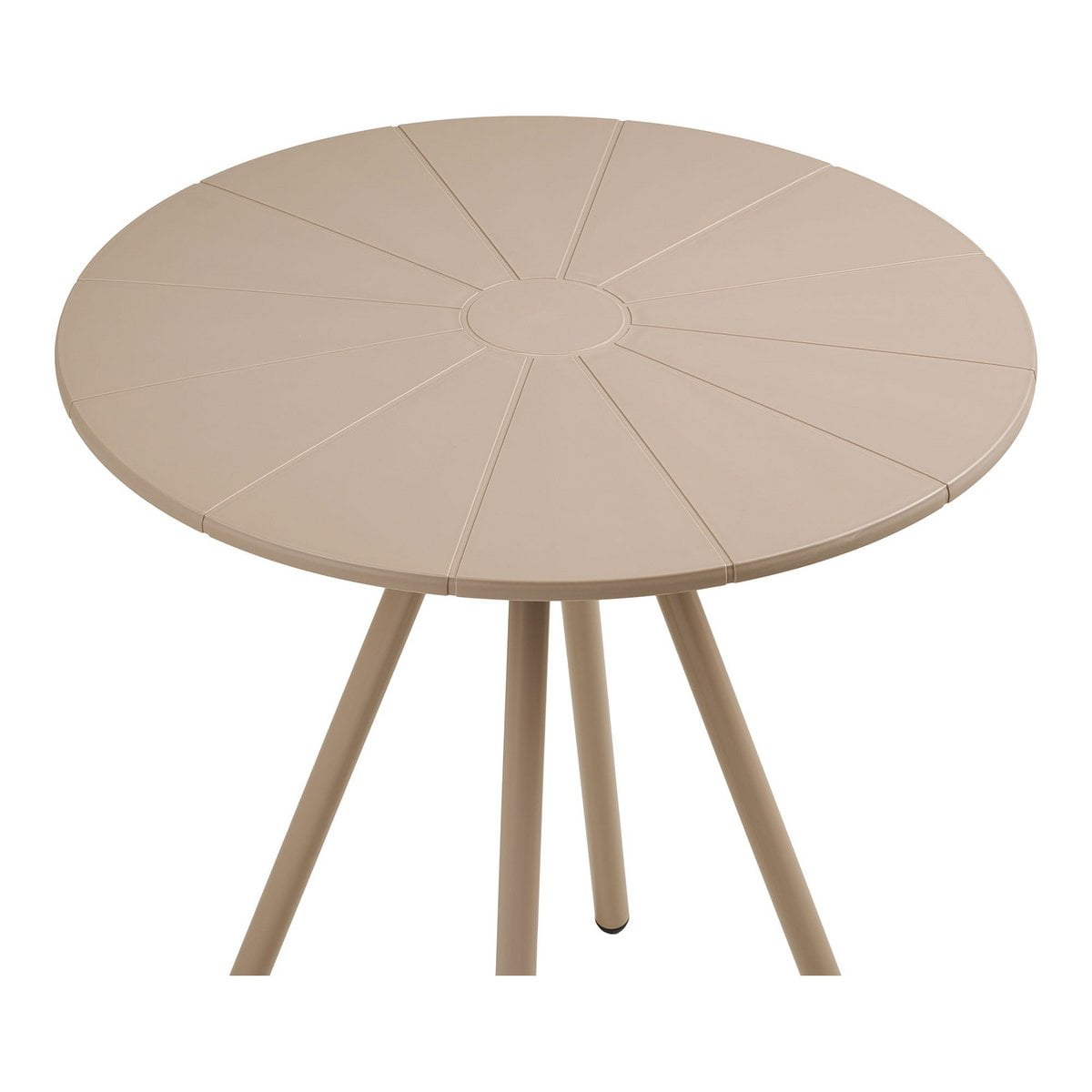 Runder Bistrotisch in Taupe, Ø 70 cm | VIA X SELECTION