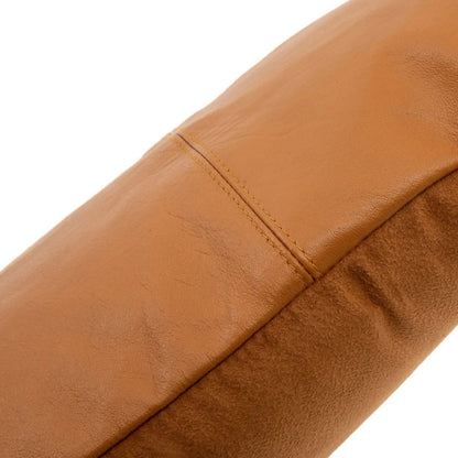 Kissenbezug aus Leder in Cognacbraun, 30 × 50 cm | VIA X SELECTION