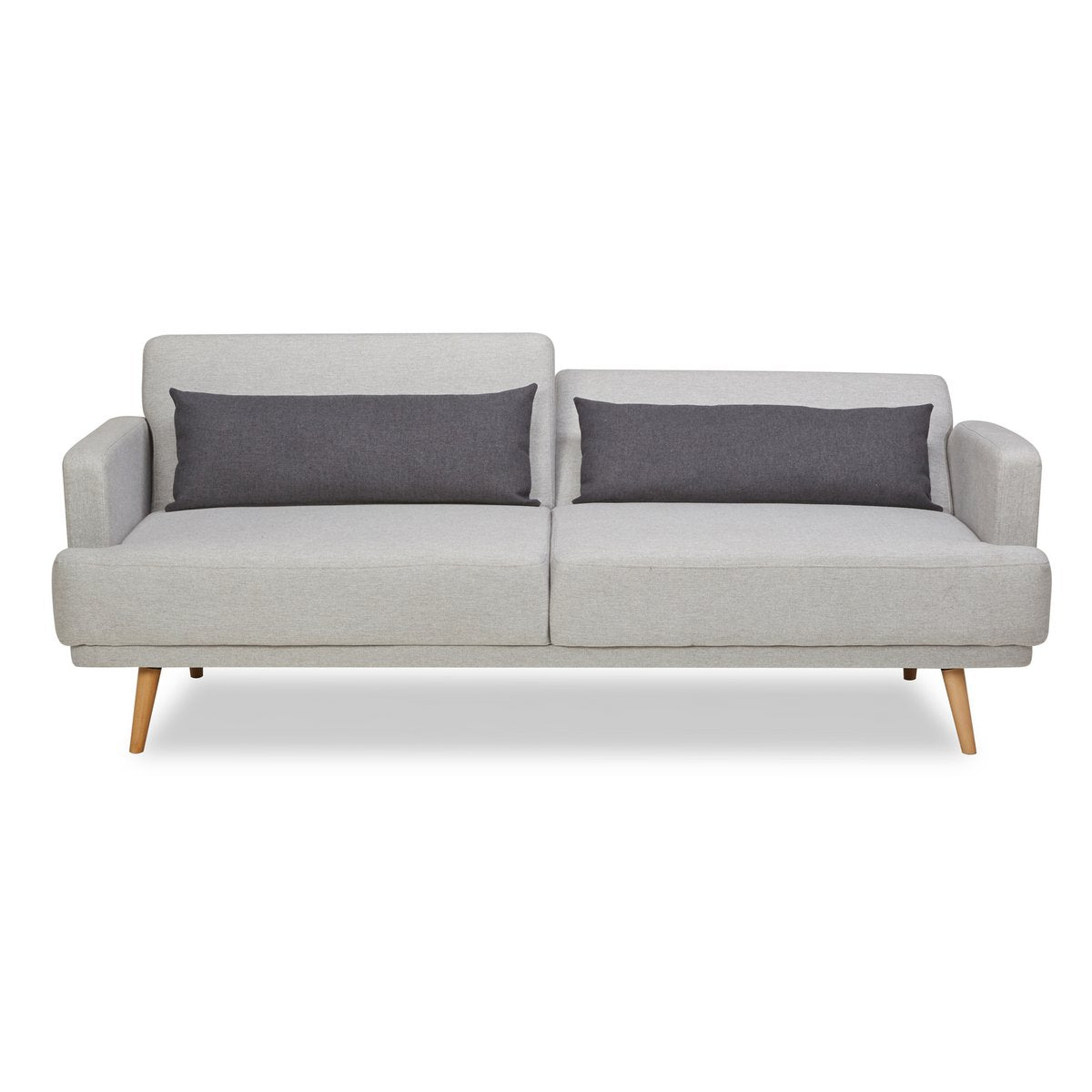 3-Sitzer-Sofa aus grauem Webstoff mit Liegefunktion | VIA X SELECTION