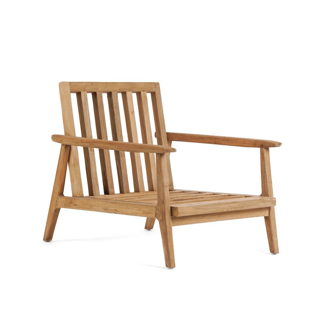 Outdoor-Loungesessel aus recyceltem Teakholz mit losem Kissen | VIA X SELECTION