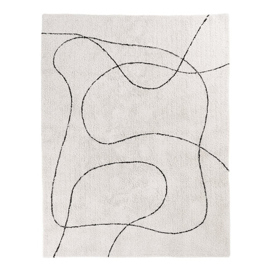 Großer Baumwollteppich mit abstraktem Muster, 200 × 300 cm | VIA X SELECTION
