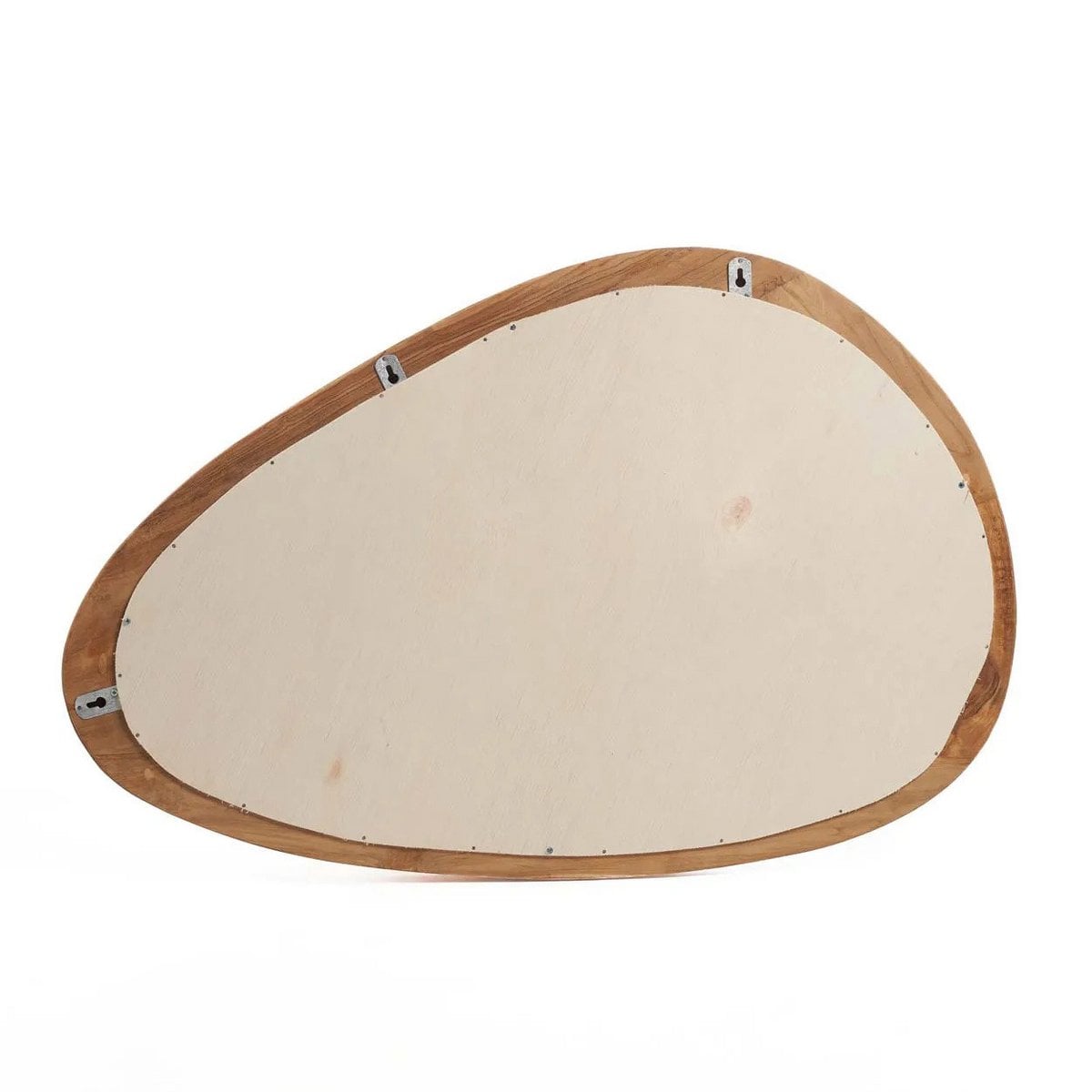 Wandspiegel mit organischem Teakholzrahmen, 56 × 80 cm | VIA X SELECTION