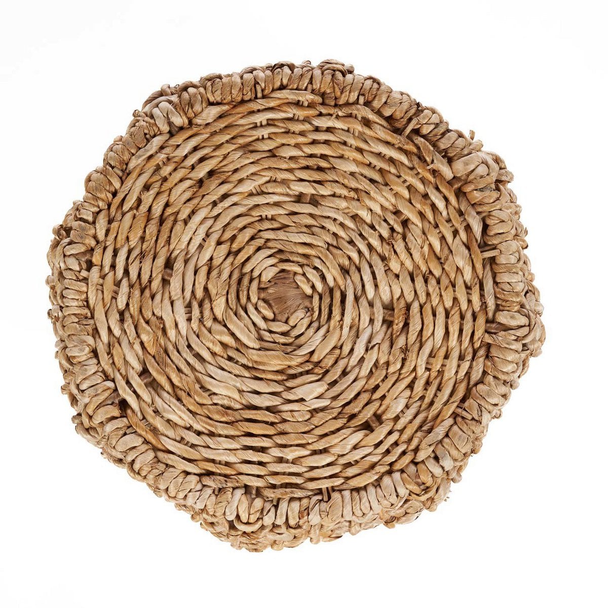 Geflochtener Hocker aus Bananenblatt in Natur | VIA X SELECTION