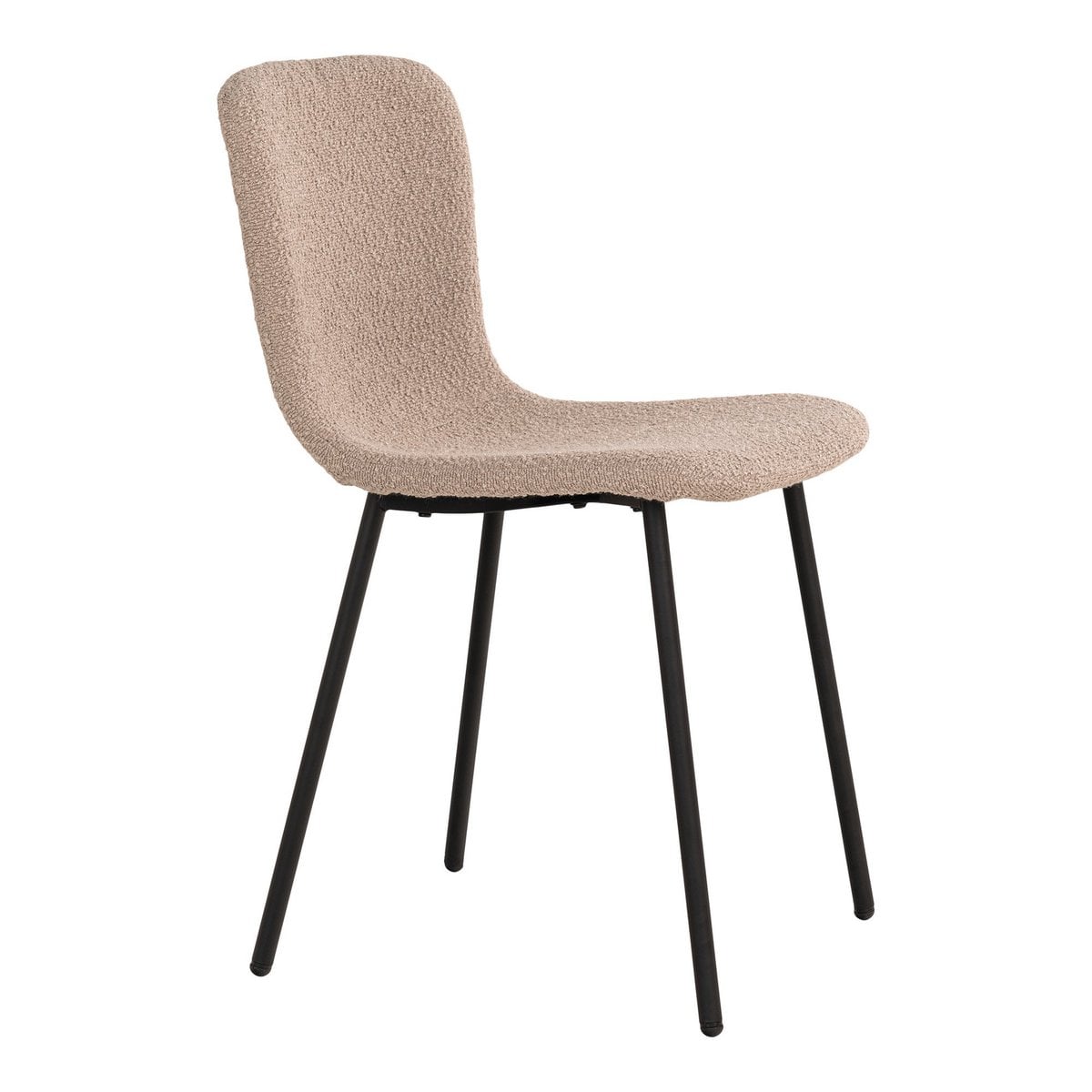 Esszimmerstuhl aus Bouclé beige im 2er-Set | VIA X SELECTION