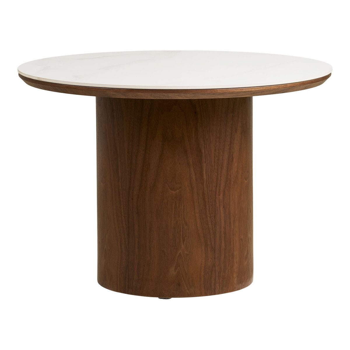 Runder Couchtisch aus Keramik und Eschenfurnier, Ø, 60 × 42 cm | VIA X SELECTION