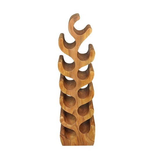 Weinregal aus Suarholz für 12 Flaschen, 19 × 28 × 100 cm | VIA X SELECTION