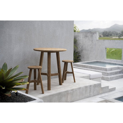 Outdoor-Barhocker aus recyceltem Teakholz | VIA X SELECTION