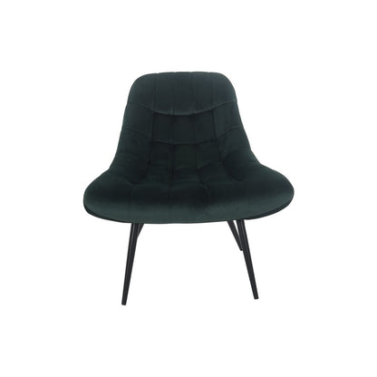Loungesessel aus Samt grün mit XXL-Sitzfläche | VIA X SELECTION