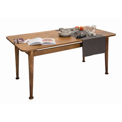 TOM TAILOR Home Esstisch Mangoholz gerundete Ecken, 180 × 90 cm | VIA X SELECTION