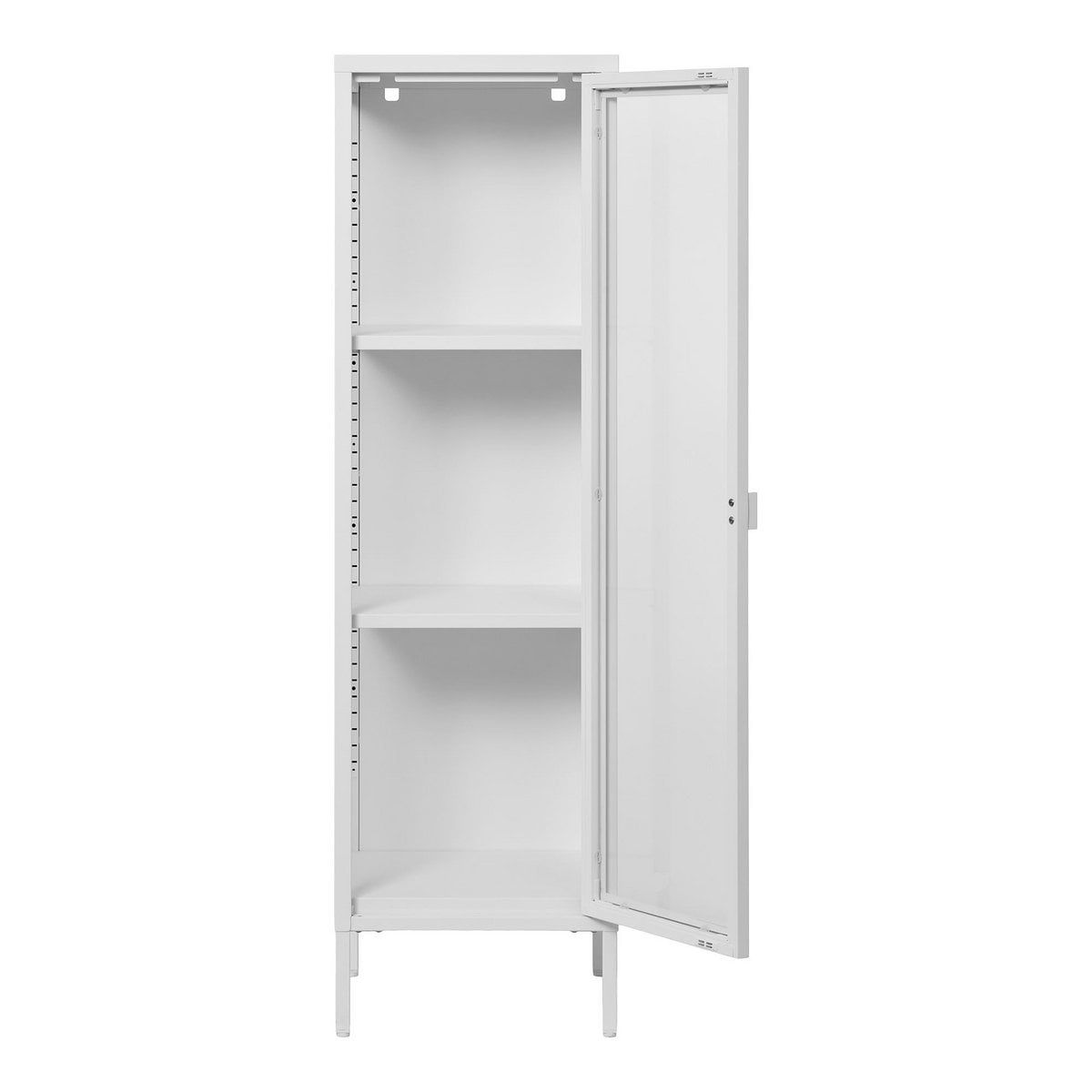 Schmale Vitrine weiß, 40 × 35 × 140 cm | VIA X SELECTION