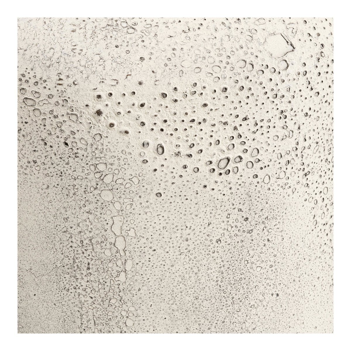 Sehr hoher Blumentopf aus Metall, Antik-Beige, Ø 24 × 78,5 cm | VIA X SELECTION