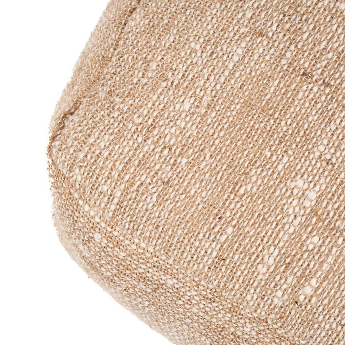Beiger Baumwoll-Pouf | VIA X SELECTION