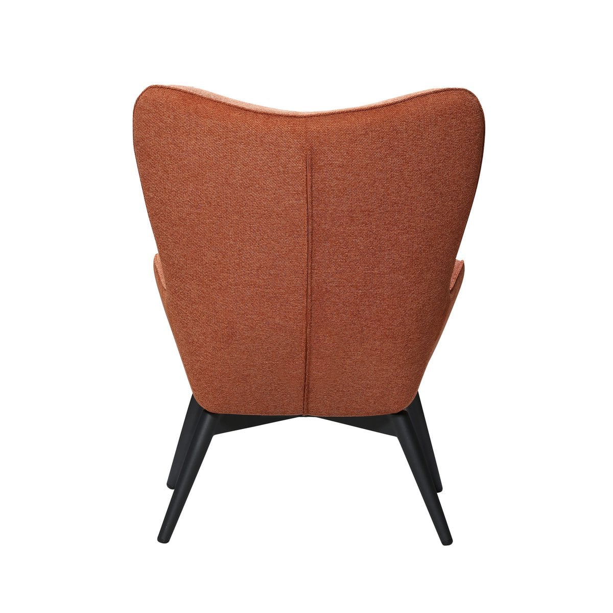 Polstersessel aus Strukturstoff kupferbraun | VIA X SELECTION