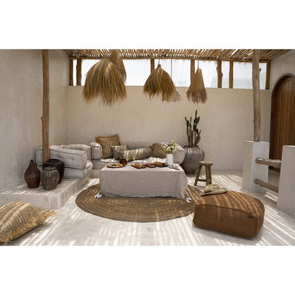 Leinentischdecke in Beige, 150 × 150 cm | VIA X SELECTION