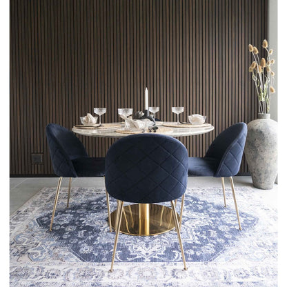 Teppich aus Chenille-Polyester blau, 160 × 230 cm | VIA X SELECTION