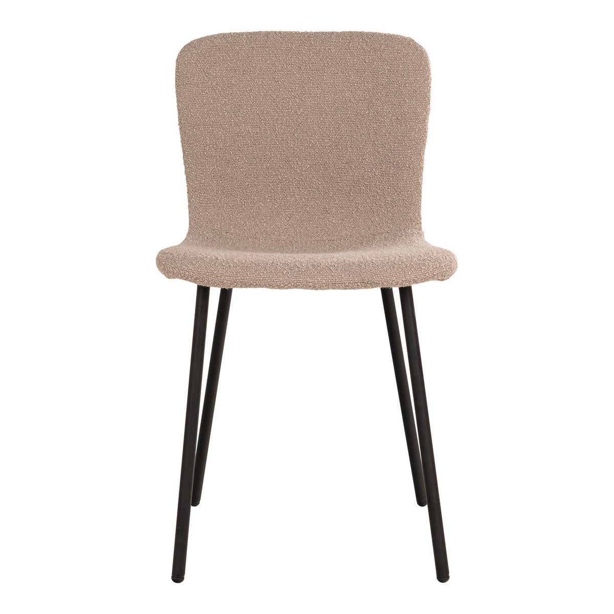Esszimmerstuhl aus Bouclé beige im 2er-Set | VIA X SELECTION