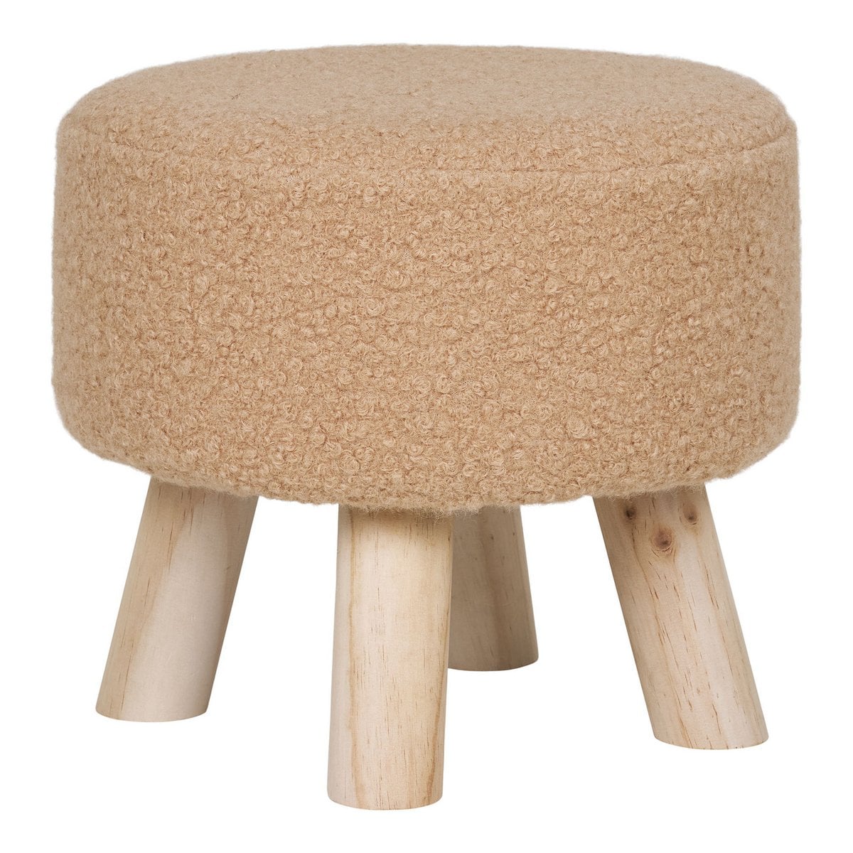 Niedriger Polsterhocker in Beige | VIA X SELECTION