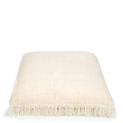Großer Kissenbezug aus Baumwolle in Creme, 60 × 60 cm | VIA X SELECTION