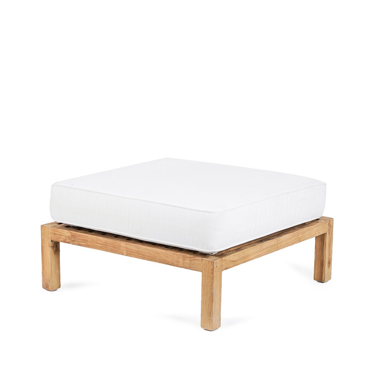 Modularer Outdoor-Ottomane aus Teakholz | VIA X SELECTION