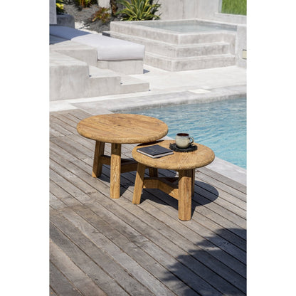 Couchtisch aus recyceltem Teakholz, 60 × 60 × 40 cm | VIA X SELECTION