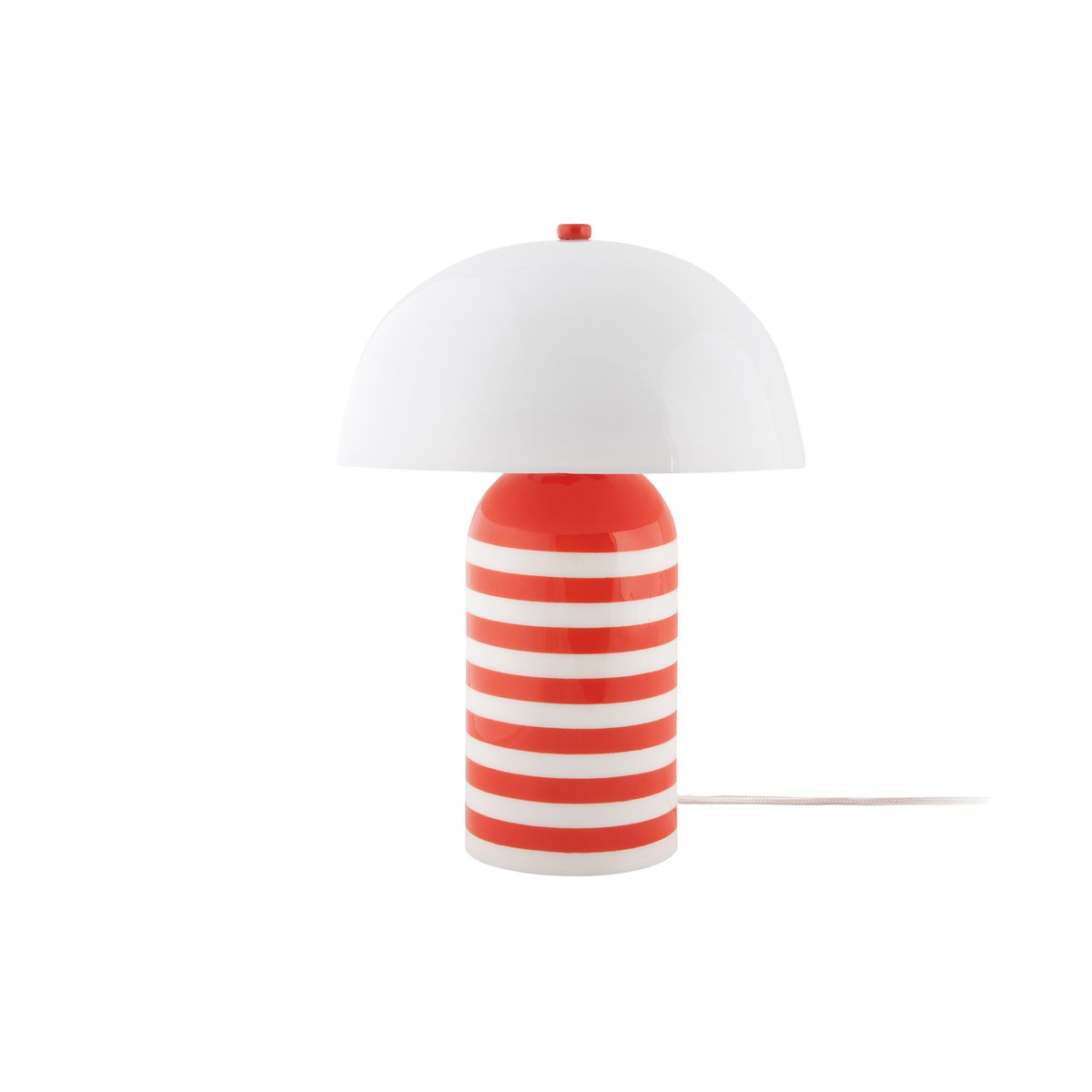 Leitmotiv Retro Striped Tischleuchte in in Orange | VIA X SELECTION