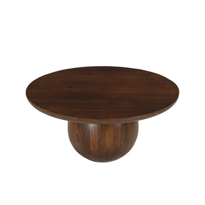 Runder Couchtisch aus Mangoholz mit Kugelbasis, Ø, 80 × 38 cm | VIA X SELECTION