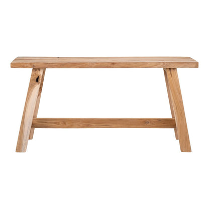 Sitzbank aus recyceltem Teakholz natur 90 cm | VIA X SELECTION