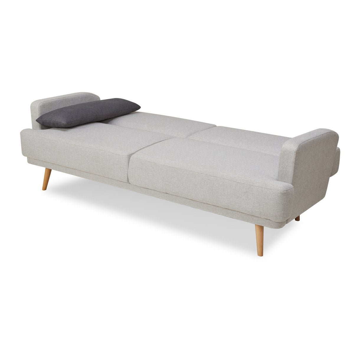 3-Sitzer-Sofa aus grauem Webstoff mit Liegefunktion | VIA X SELECTION