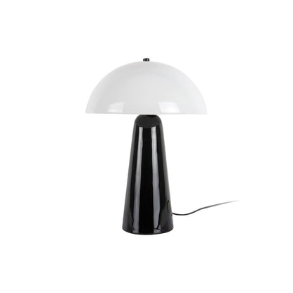 Leitmotiv Vidrio Centro Tischleuchte mit Glasschirm in Schwarz | VIA X SELECTION