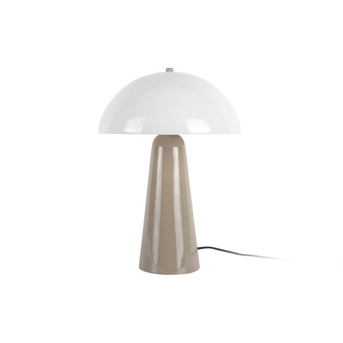 Leitmotiv Vidrio Centro Tischleuchte mit Glasschirm in in Grau | VIA X SELECTION