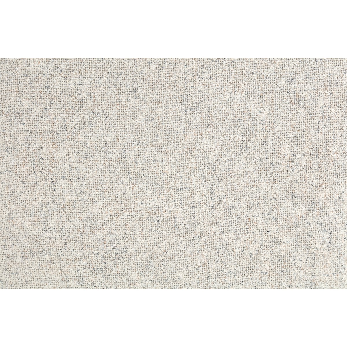 Armlehnstuhl aus Strukturstoff beige mit schwarzem Metallgestell | VIA X SELECTION